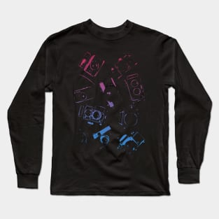 Abstract Vintage Cameras Long Sleeve T-Shirt